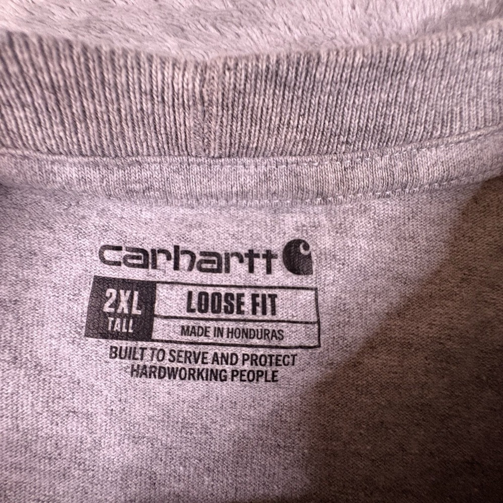 LOT OF 2 Men's 2XL Green & Gray Carhartt Short Sleeve T Shirts SEE DESCRIPTION - Picture 8 of 8